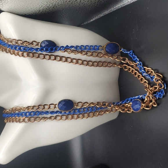 N2804  exquisite‎ chain multi tier necklace - Picture 1 of 2